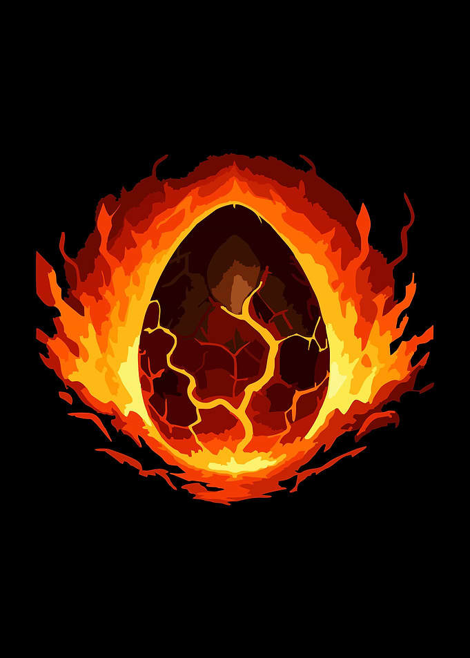 Fiery Dragon Egg