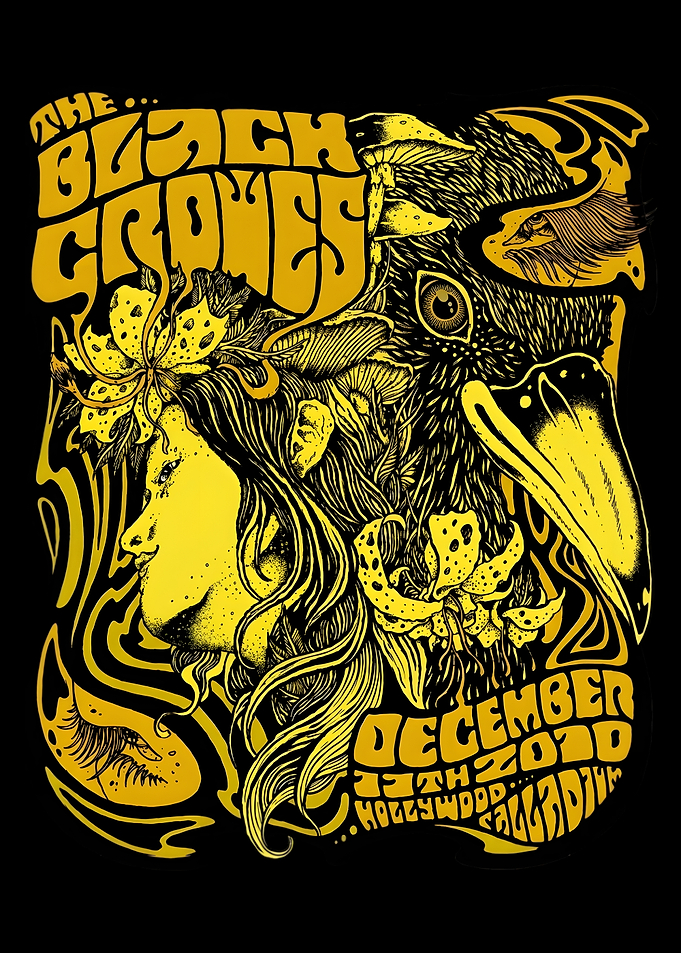 The Black Crowes Psychedelic Poster