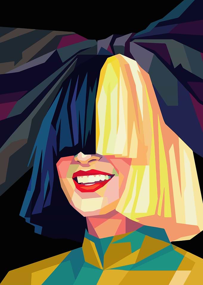 Sia Pop Art Portrait