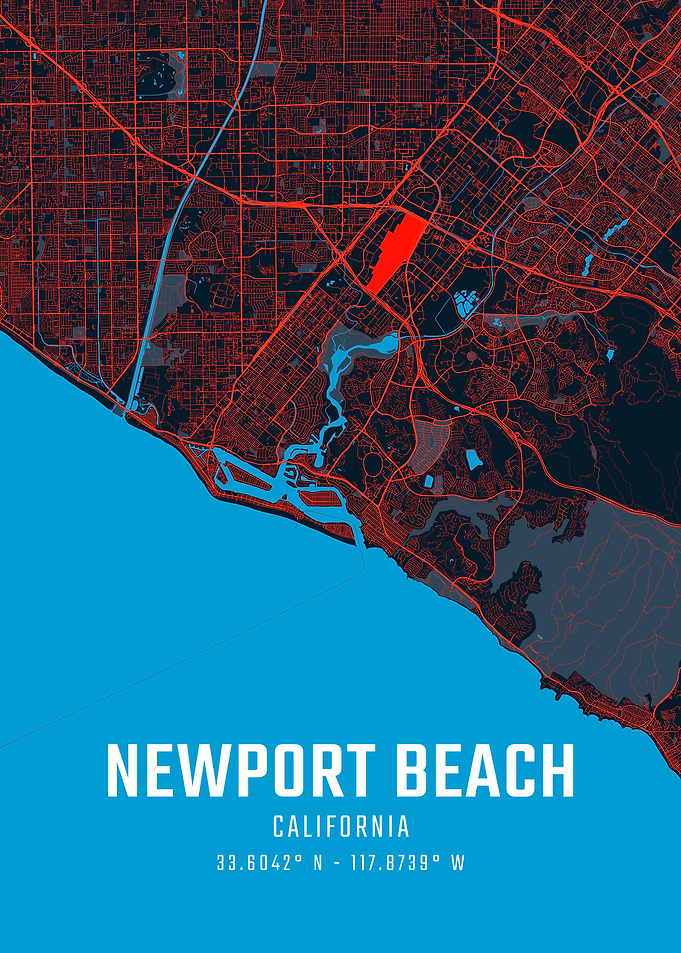 Newport Beach City Map