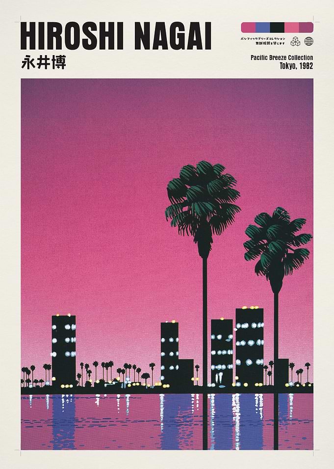 Hiroshi Nagai Pacific Breeze Collection Poster