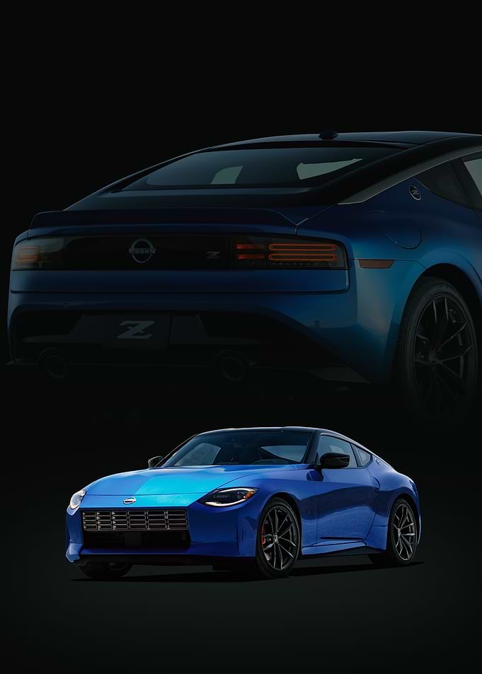 Blue Nissan Z Car