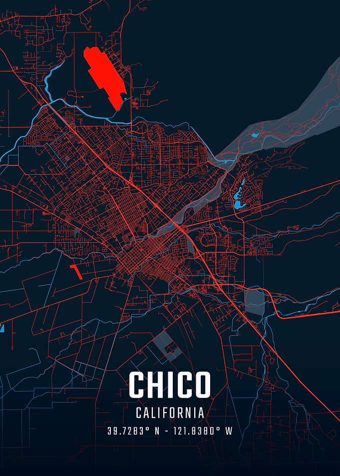 Chico California City Map