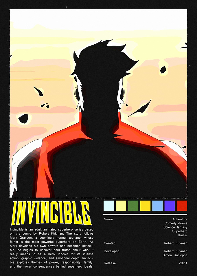 Invincible Superhero Poster