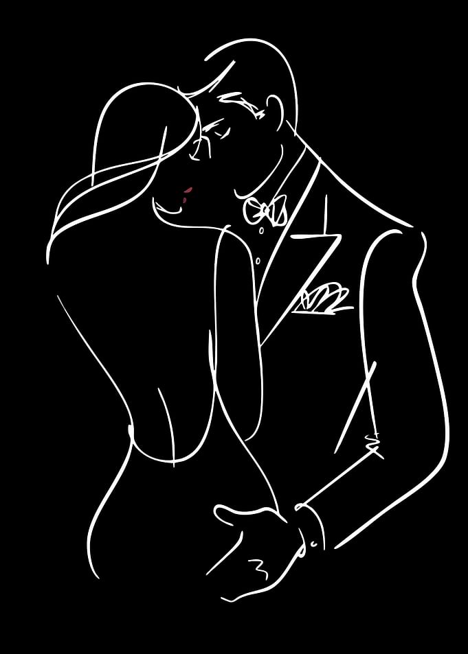 Couple in Formal Wear
