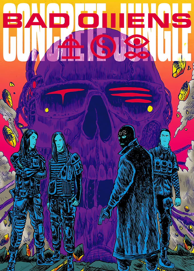 Bad Omens Concrete Jungle Skull