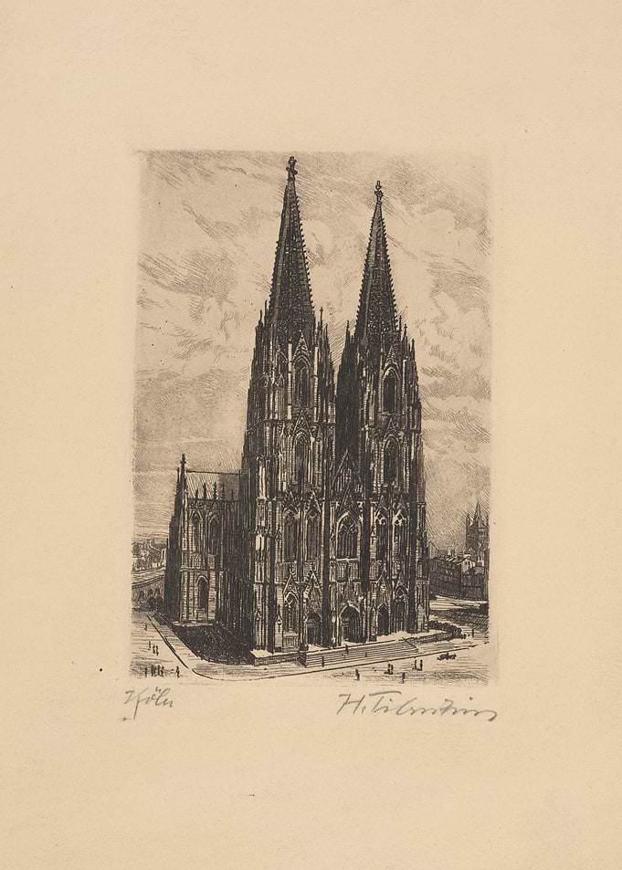 Cologne Cathedral Etching