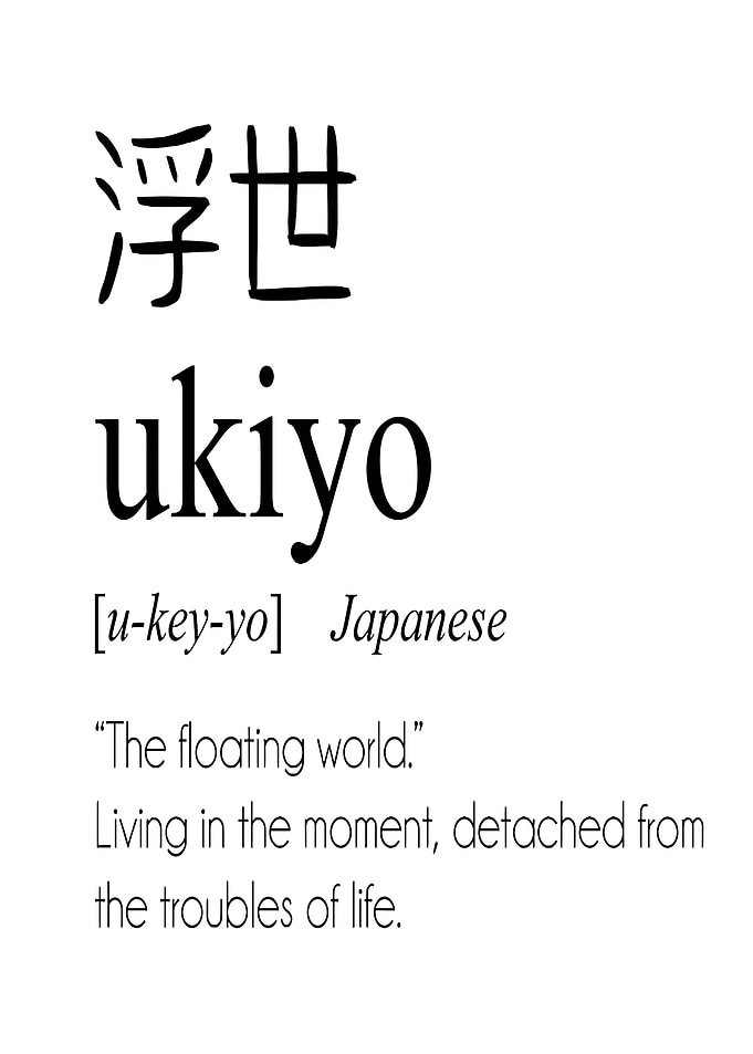 Ukiyo Japanese Word Art