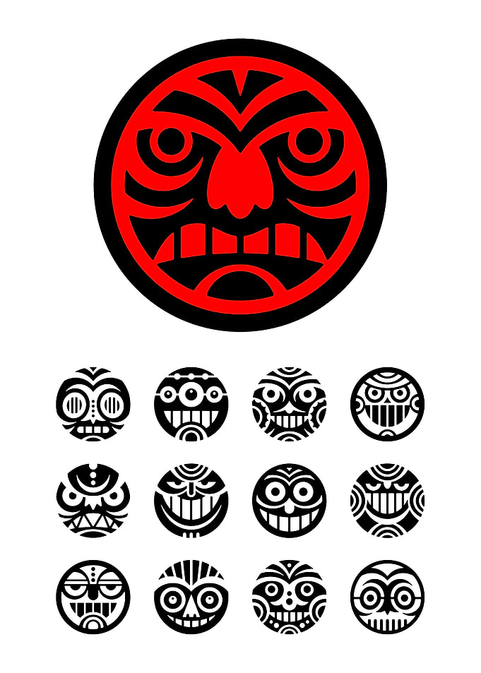 Tribal Masks and Faces Collection
