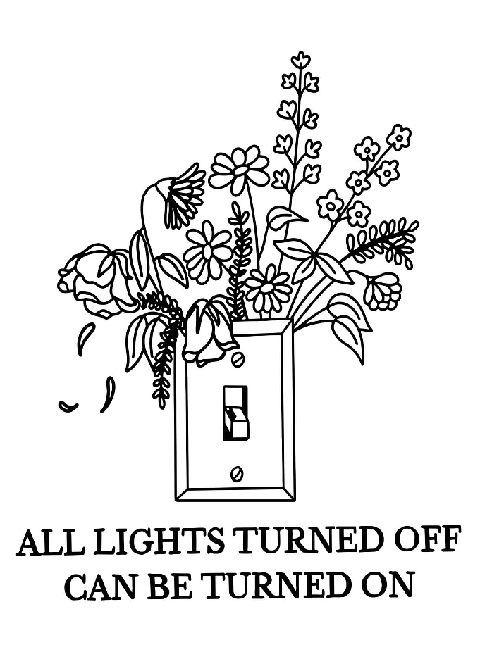 Floral Light Switch