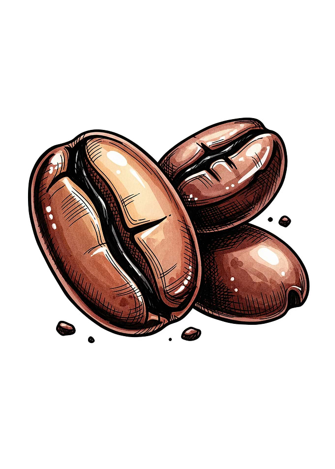 Three Coffee Beans