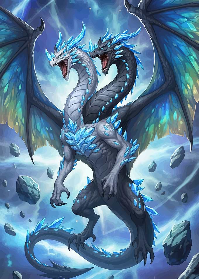Two-Headed Crystal Dragon