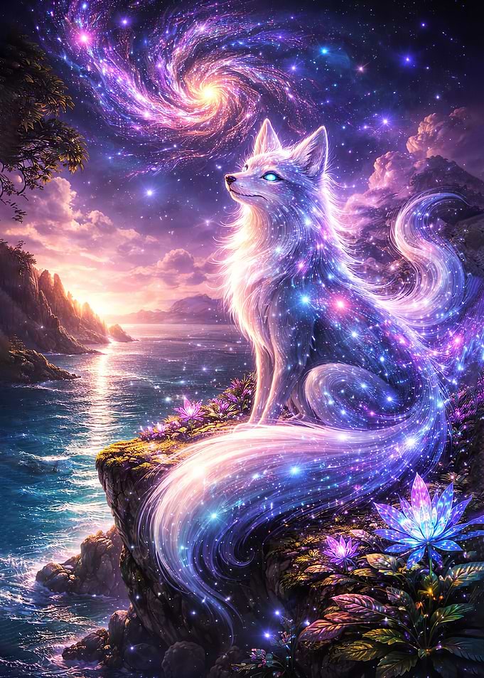 Cosmic Fox by the Sea