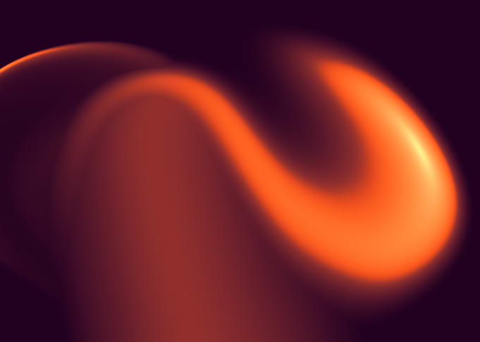Abstract Orange Swirl