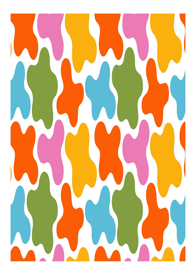 Colorful Abstract Blob Pattern