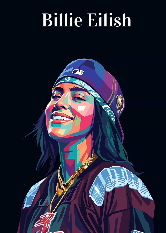 Billie Eilish Pop Art Portrait