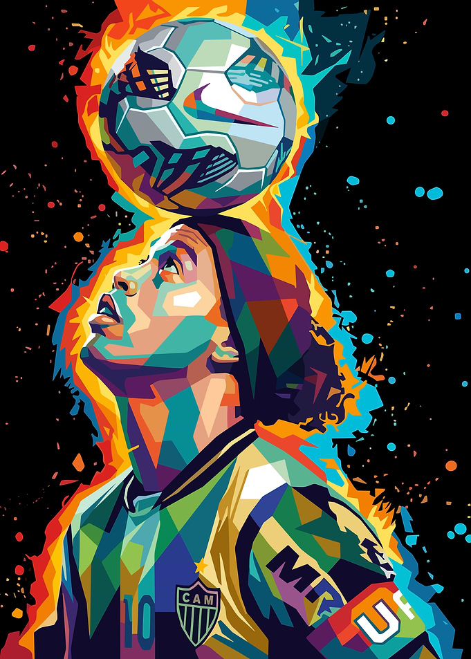 Ronaldinho Wpap Art