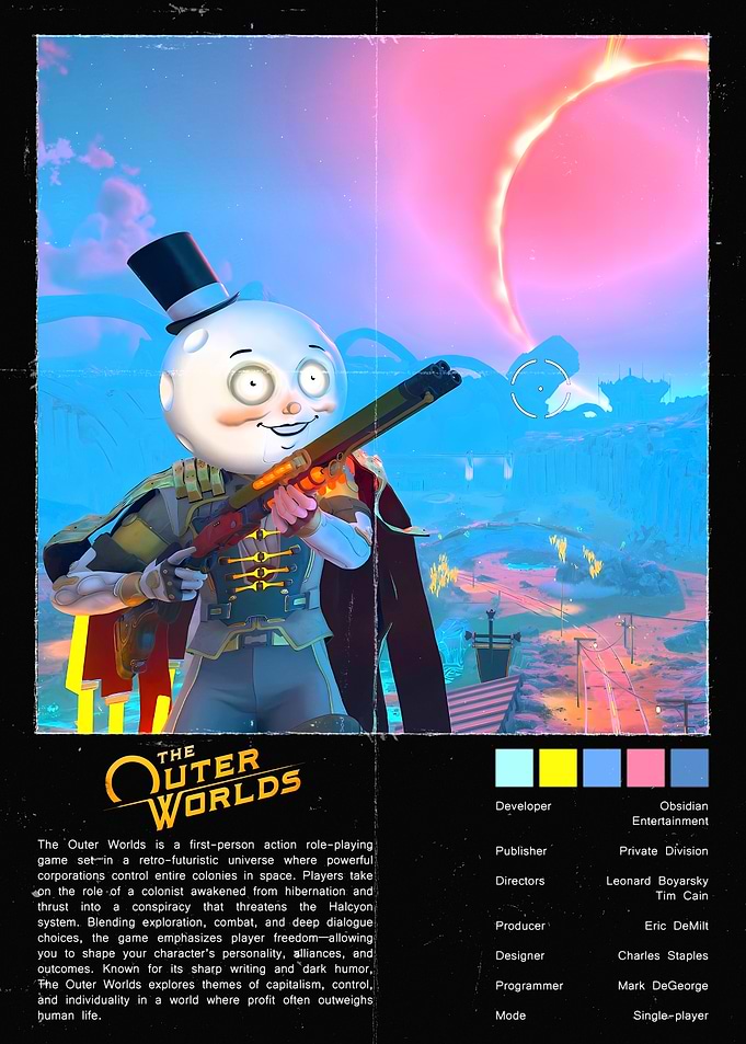 The Outer Worlds Game Poster