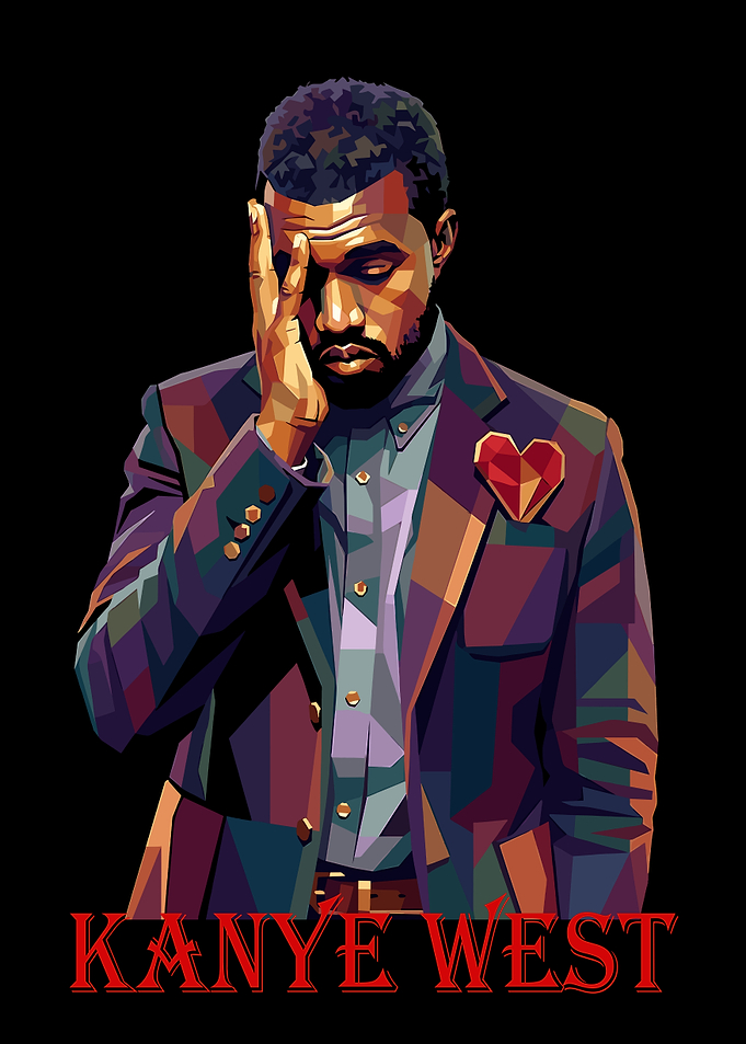 Kanye West Pop Art Portrait