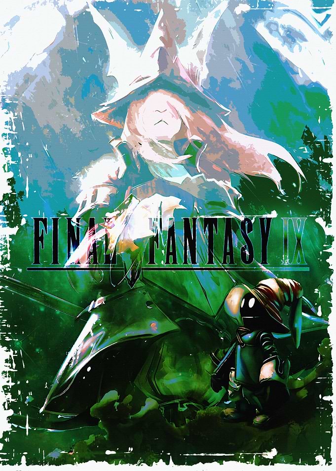 Final Fantasy IX Vivi and Garnet Artwork