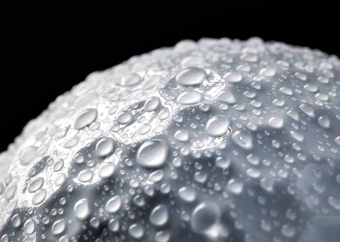 Water Droplets on a Golf Ball