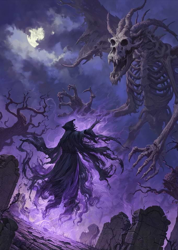 Grim Reaper vs. Skeletal Dragon