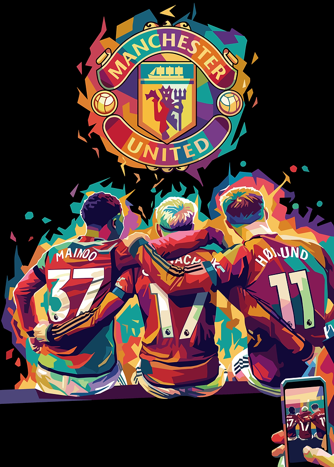 Manchester United Players and Logo