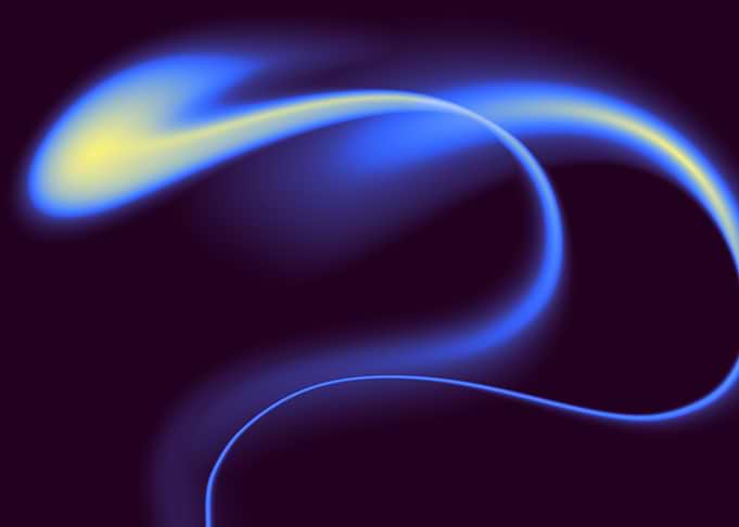 Abstract Blue and Yellow Swirls