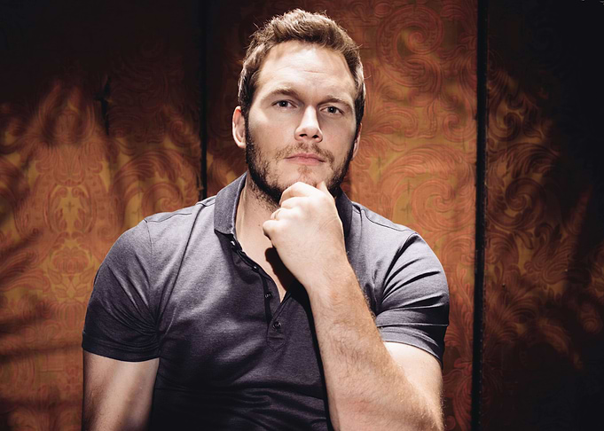 Chris Pratt posing for a portrait