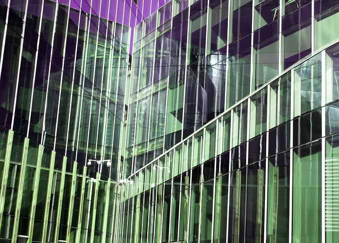 Modern Glass Building Facade