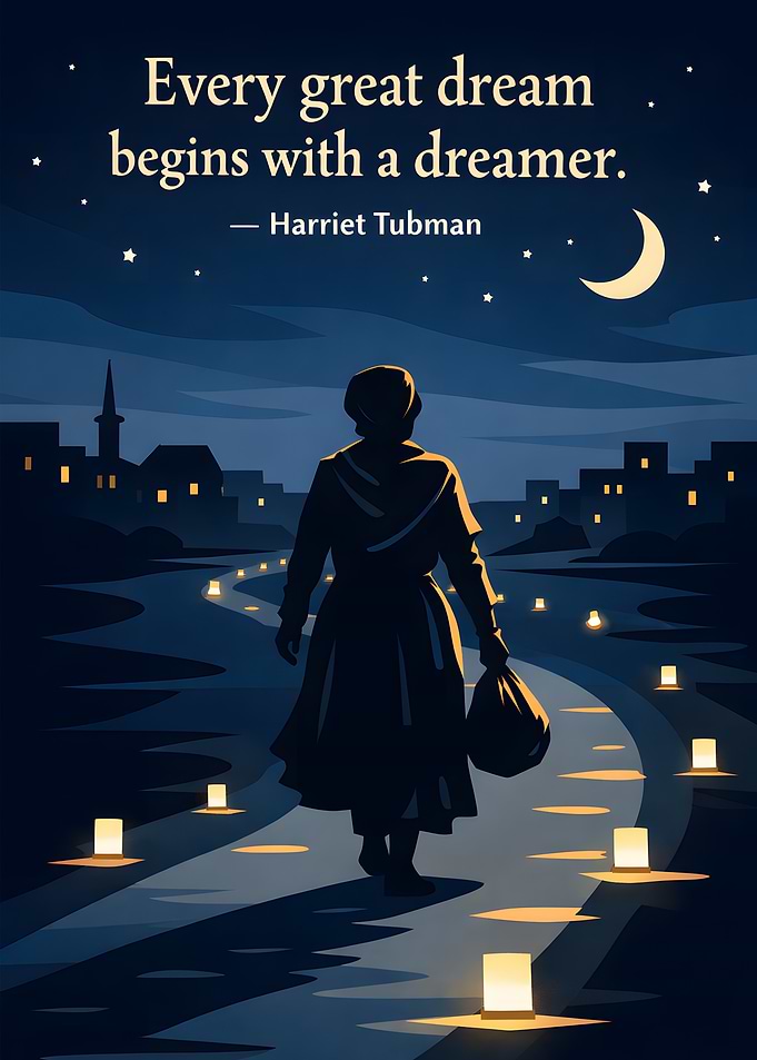 Harriet Tubman quote poster