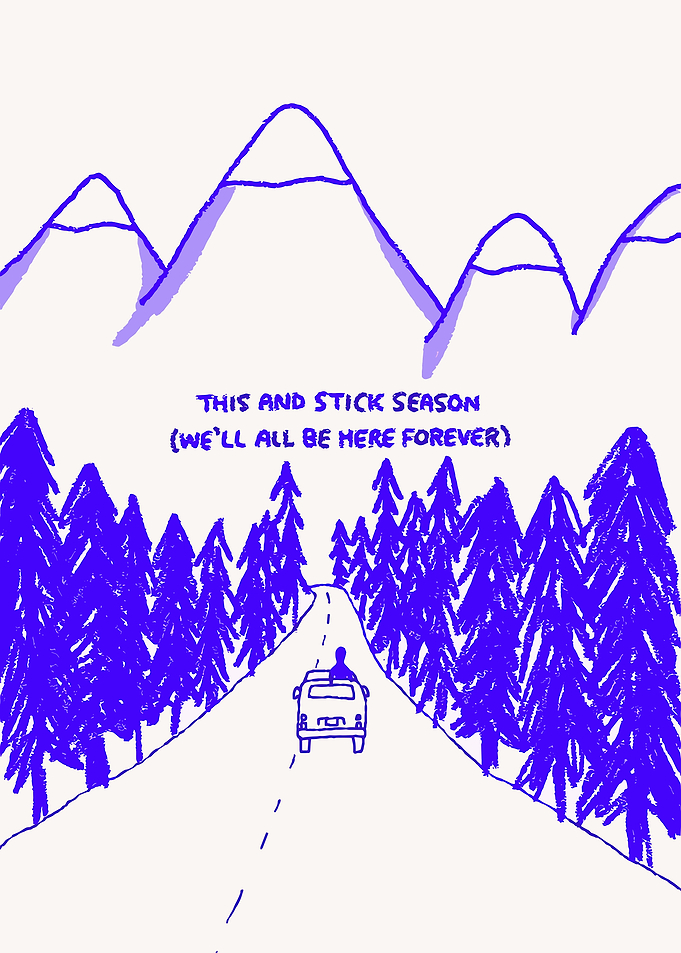 Road trip through mountains and forest Noah