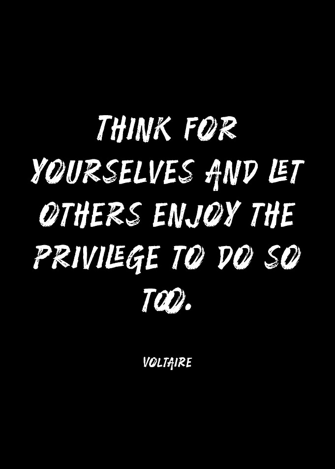 Voltaire Quote on Thinking