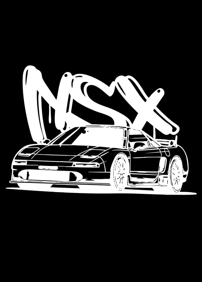 NSX Car Graffiti Art