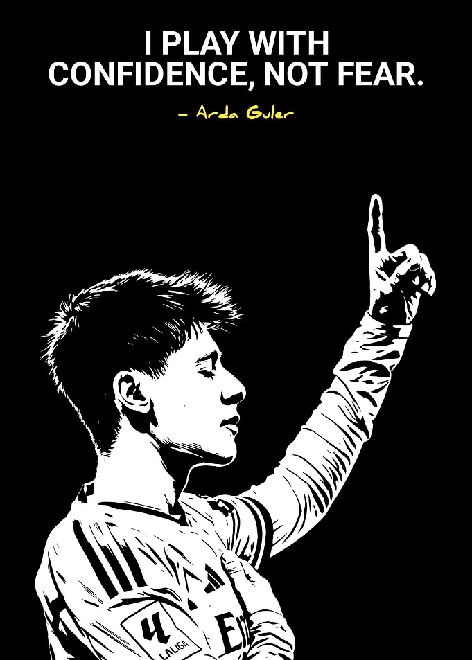 Arda Guler quote poster