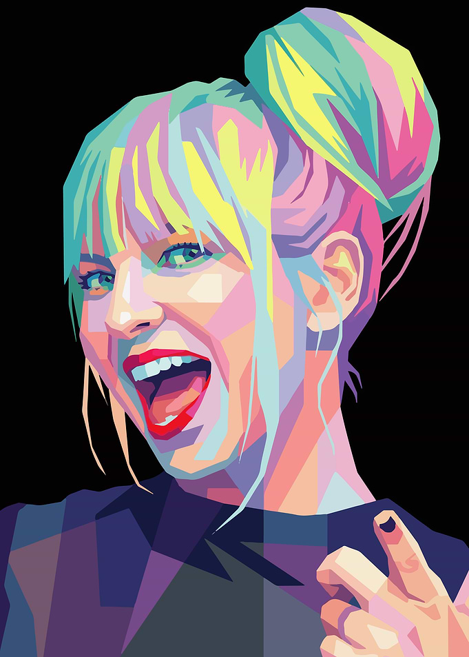Pop Art Portrait of Sia