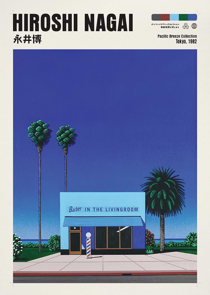 Hiroshi Nagai Barber in the Livingroom