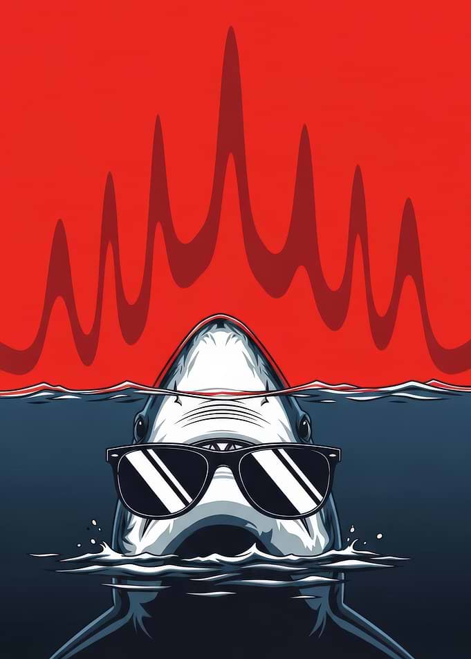 Cool Shark Wearing Sunglasses
