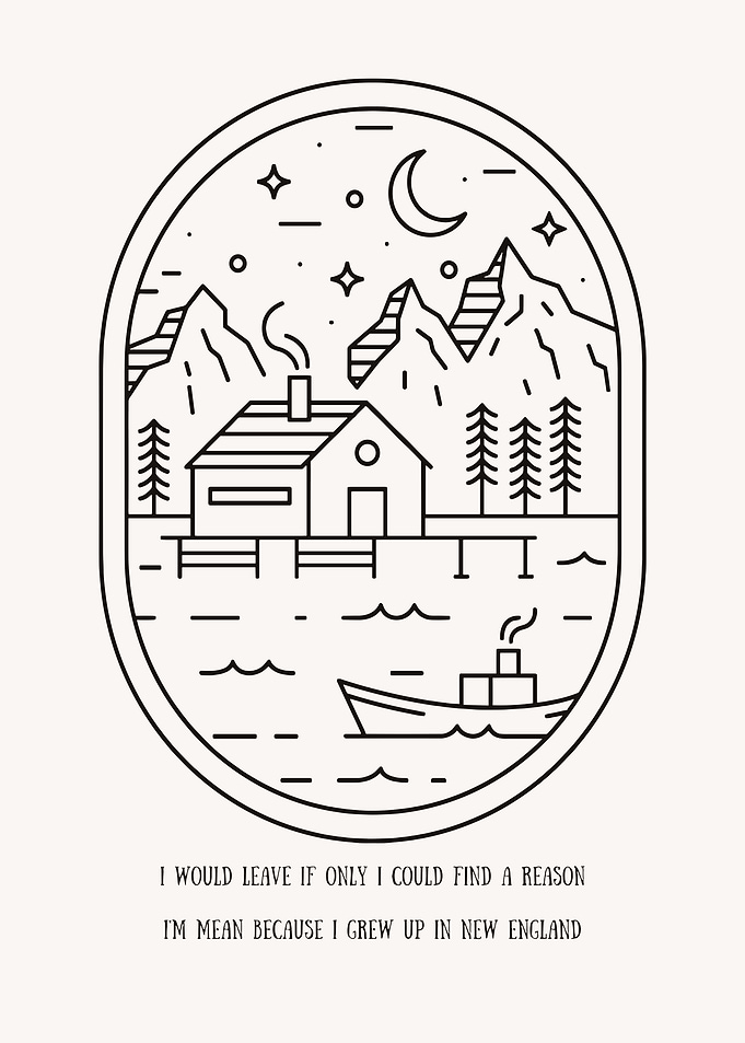 Cabin by the Lake at Night Noah Kahan