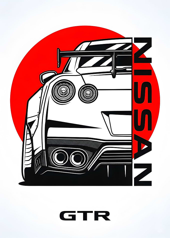 Nissan GTR Car Art