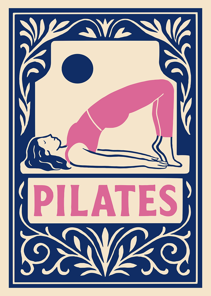 Pilates Woman in Bridge Pose
