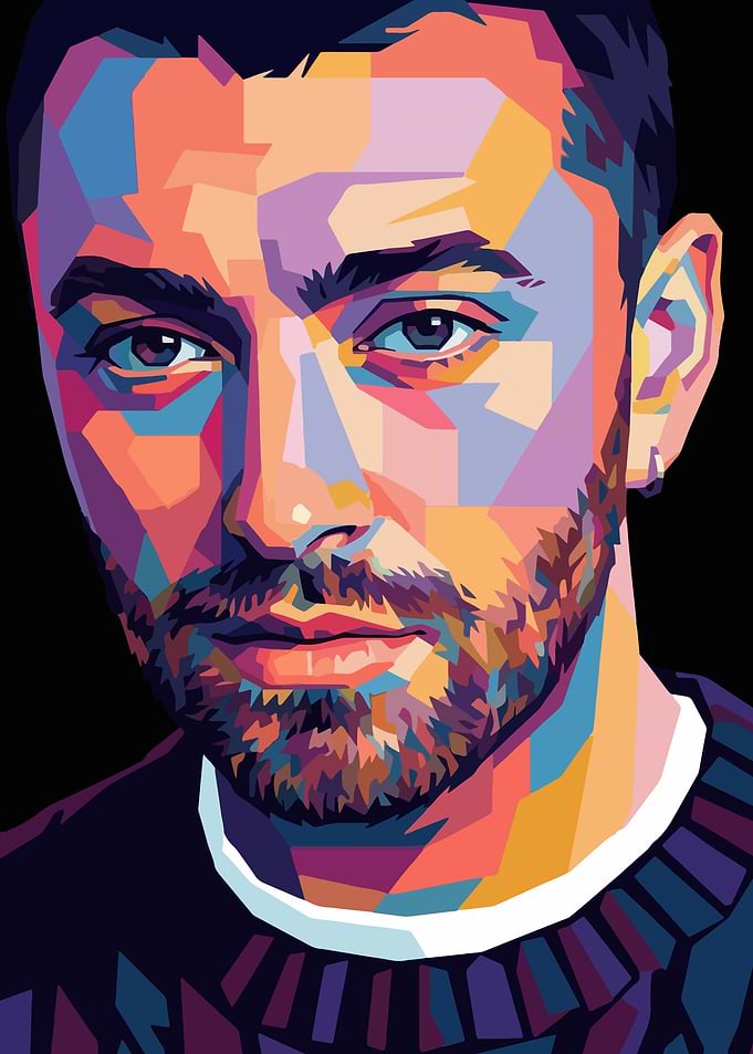 Sam Smith Pop Art Portrait