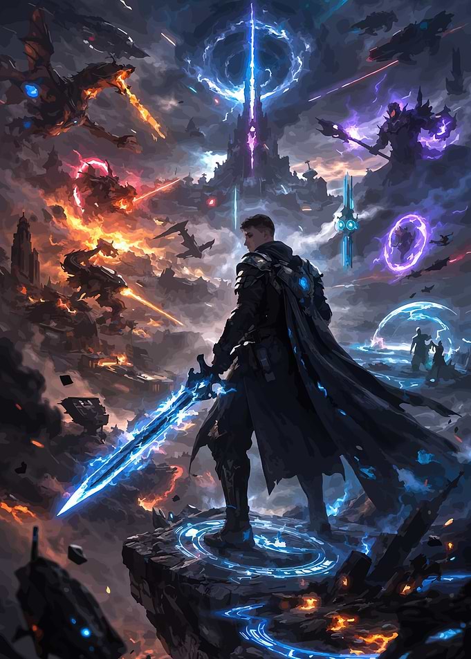 Epic Fantasy Battle Scene