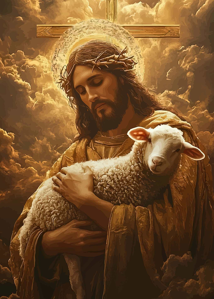 Jesus Holding a Lamb