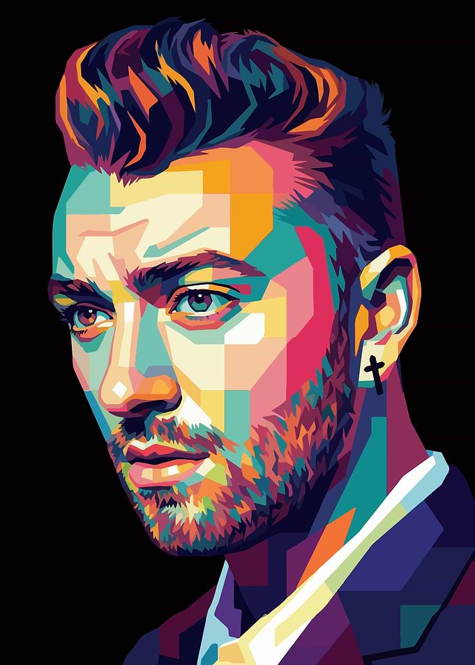 Sam Smith Pop Art Portrait