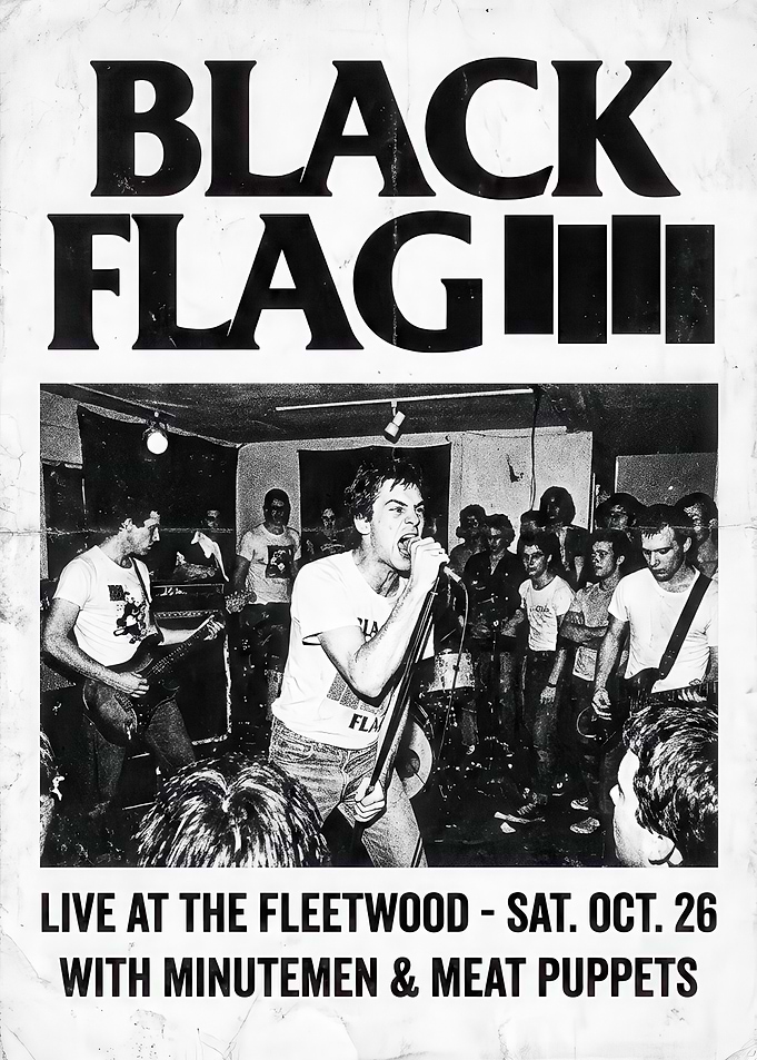 Black Flag Live at the Fleetwood Poster