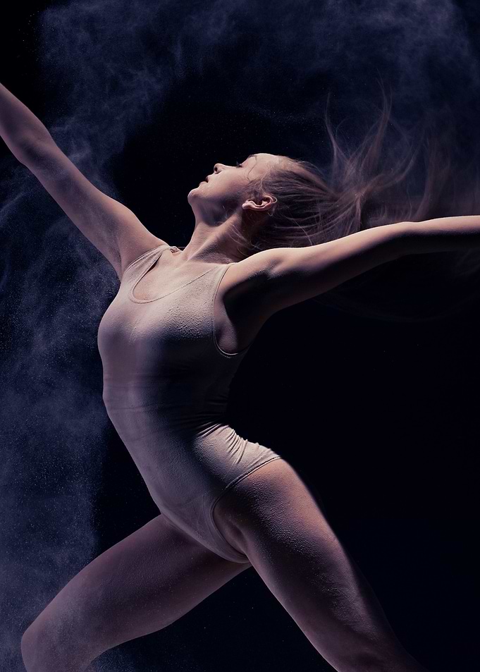 Ballerina in Powdered Dust