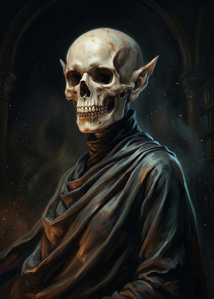 Ethereal Skeleton Wizard
