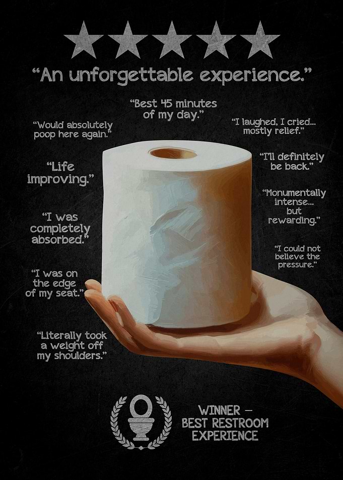 Toilet Paper Review Poster