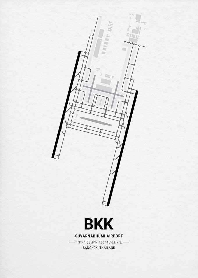 Suvarnabhumi Airport BKK Airport Map